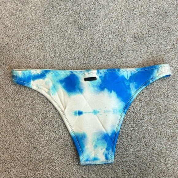 Triangl blue tie-dye neoprene bikini bottoms Sz S - Picture 2 of 9